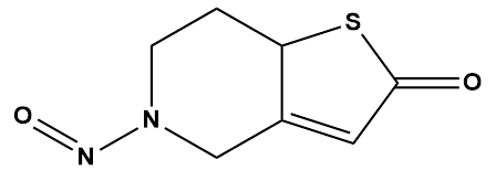 5-Nitroso-5,6,7,7a-tetrahydrothieno[3,2-c]pyridin-2(4H)-one